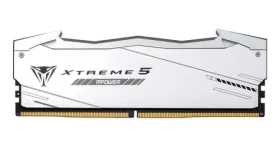 Patriot Viper Xtreme 5 RGB 32GB (2x16GB) 8000MHz stříbrná / DIMM / DDR5 / CL38 / On-Die ECC / Unbuffered / 1.45V (PVXR532G80C38KM)