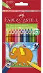 FABER-CASTELL Pastelky trojhranné Jumbo / tloušťka 5,4 mm / 24 ks / papírová krabička (116524)