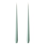 Ester & erik Svíčka Taper 32 cm – 67 Jade Stone – set 2 ks, zelená barva, vosk