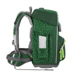 Školní aktovka Step by Step BASIS, Green Graphics - 4 dílný set, AGR certifikát