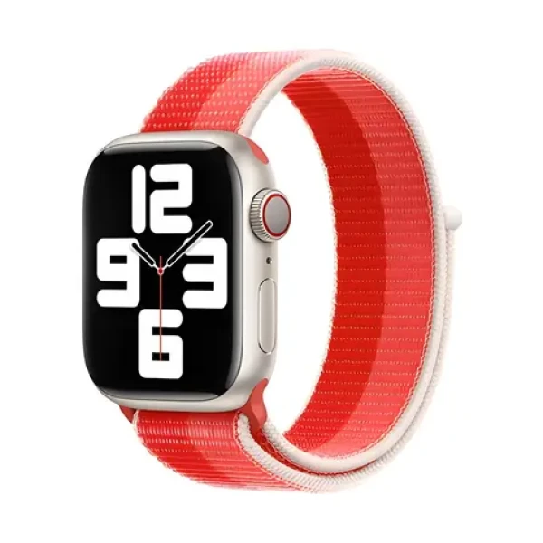 Devia Nylon Braided Two-Tone Loop Peony / Řemínek pro Apple Watch / 40/41/42 mm / Nylon (6938595364686)