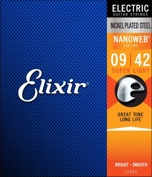 Elixir Electric Nanoweb .009 - .042 - 3 pack