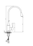 INVENA - Dřezová baterie PINGO, béžová BZ-55-L03-L