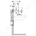 GEBERIT - Brenta Elektronická umyvadlová baterie Brenta pod omítku, bez směšovače, délka 170 mm, napájení z baterie, chrom 116.273.21.1