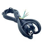 Síťový kabel 230VAC Schuko - 1,8m, vidlice rovná, drátové vývody