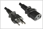 MicroConnect Power Cord Brazil Typ N - C13 černá / Napájecí kabel / 2,1 m / 250 V / 10 A (PE010418BRAZIL)
