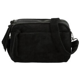 Stylová dámská koženková crossbody kabelka Ariona, černá