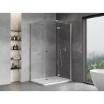 MEXEN/S - Mist-F sprchový kout skládací dveře pravá 75 x 95, transparent, chrom 8A6T-075-095-01-00-P