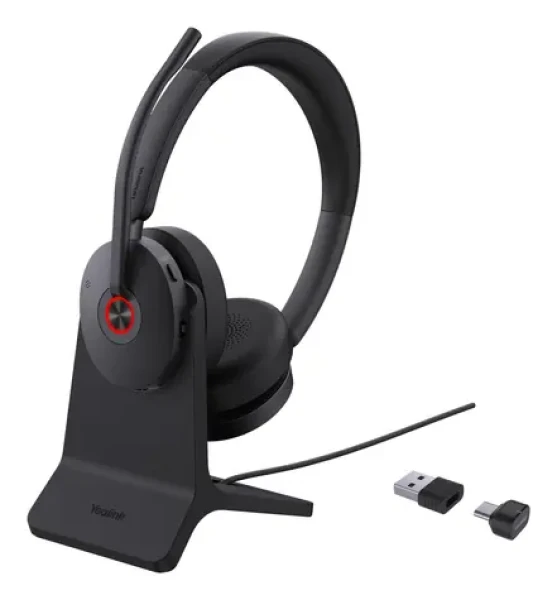 Yealink BH74 (MS Teams) černá / Stereo náhlavní souprava / mikrofon / stojánek / Bluetooth 5.3 / USB-A/C dongle (1208682)