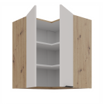 Horní rohová skříňka Solea 60x60 GN-72 2F (90°) Barva korpusu: Dub artisan, Barva dvířek: Kašmír