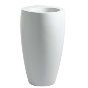 Laufen - Il Bagno Alessi One Volně stojící umyvadlo 53x53x90 cm, bez otvoru pro baterii, s LCC, bílá H8119724001091