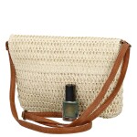 Dámská pletená crossbody kabelka Olive Boho, béžová