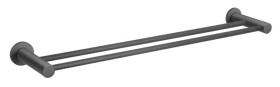 NOVASERVIS - Dvojitý držák ručníků SMILE 600 mm, gun metal ASM10GM