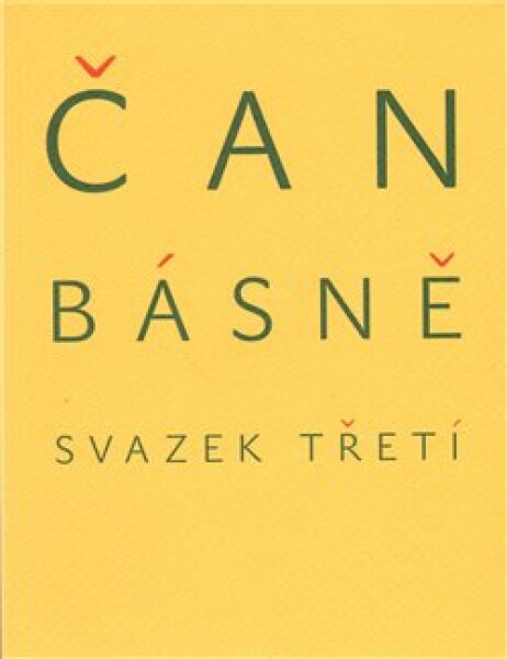 Básně svazek třetí Čan