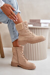 Dámské zateplené boty na zip Beige Mivael 40