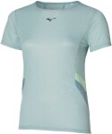Mizuno DryAeroFlow Tee(W) Cloud Blue - Běžecké tričko Mizuno DryAeroFlow Tee J2GAC20404 Velikost textilu: XL