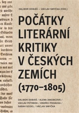 Počátky literární kritiky českých zemích