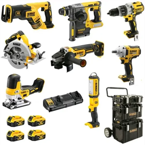 DeWalt DCK856P4 / Sada Aku nářadí: DCD 996 + DCF 894 + DCH 273 + DCG 405 + DCS 367+ DCS 335 +DCS 570+DCL 050 (DCK856P4)