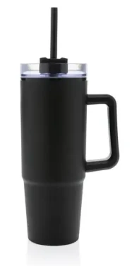 XD DESIGN Cestovní hrnek Tana černá / 900 ml / recyklovaný PP / BPA free