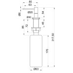 INVENA - Dávkovač mýdla ISSA, chrom AA-23-001-J