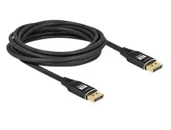 Delock černá / Kabel DisplayPort / DisplayPort 1.4 (M) - DisplayPort 1.4 (M) / 5 m / 8K60Hz (80623)