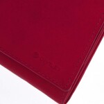 Dámská kožená peněženka Delami FRANCOISE, červená matná
