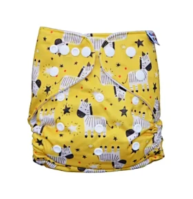 GaGa's Látková plena AIO Žlutá zebra (8594197442597)