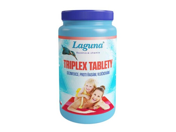 Multifunkční tablety pro chlorovou dezinfekci bazénové vody LAGUNA 3v1 Triplex 1kg - rozbaleno