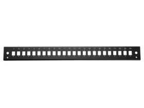 Equip Patchpanel 24x LC-Duplex, SC-Simplex černá / Patch panel / Optický / 1U / 19" (337100)