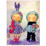 Antistresové omalovánky TSvetnoy TSvetnoy, LE048e, Diamond painting - diamantové malování, 30 x 40 cm, Anna a Mark