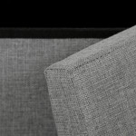 Taburet s úložným prostorem, šedá, látka, TAB-461 GREY2