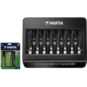 Varta LCD Multi Charger+ / Nabíječka baterií / 100-240V / USB-C / 8xAA | AAA (529972)