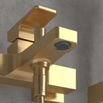 VILLEROY & BOCH - Architectura Square Vanová baterie, kartáčované zlato TVT12500100076