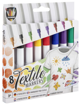 Popisovače na textil 8 ks - Craft Creative