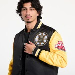 Mitchell Ness Pánská Bunda Boston Bruins Primetime Heavyweight Satin Jacket Current Logo Velikost: