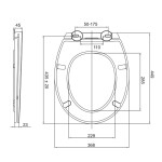 Mereo WC sedátko samozavírací SLIM CSS114S