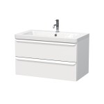 Koupelnová skříňka s umyvadlem Naturel Pavia 85x53x49 cm bílá mat bílá úchytka PAVIA385ZBI PAVIA385ZBI