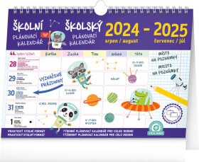 Školní plánovací kalendář háčkem 2025, 30 21 cm