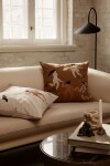 Ferm LIVING Bavlněný polštář Free Cushion Sugar Kelp 50 x 50 cm, hnědá barva, textil