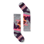Dětské merino ponožky SMARTWOOL Kids' Wintersport Full Cushion Mountain, Light Gray/Pink velikost: 33-36 (L)