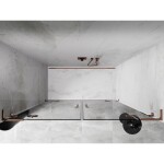 MEXEN/S - Lunar L Duo sprchové dveře křídlové 200, transparent, růžové zlato 834DL-200-000-60-00