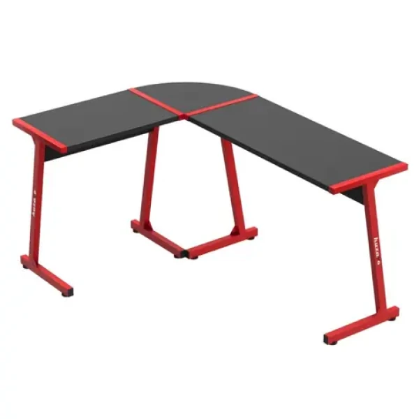 Huzaro Hero 6.0 červená / Rohový herní stůl / 112 x 147 cm / pravá i levá montáž (HZ-HERO 6.0 RED)