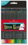 Faber-Castell Faber-Castell, 116450, Black Edition, Supersoft, sada ergonometrických pastelek s černým lakováním, 50 ks