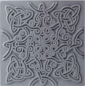 CERNIT polymerová textura - keltský uzel 90 x 90mm