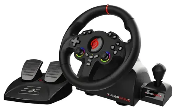 SUPERDRIVE 220 RS-X / Sada volantu a pedálů / PS4 / Xbox One / Switch 1+2 / PC (SA5720-3)