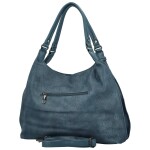 Módní dámská koženková kabelka na rameno Nives, modrá