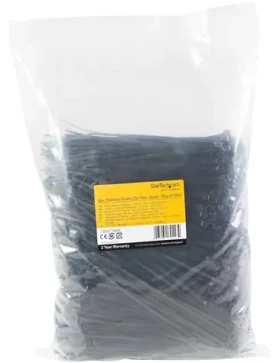 StarTech Stahovací pásky 150 mm černé / Stahovací páska / Nylon / 1000 ks / -40 až 85 °C (CBMZT6BK)