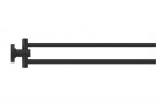 IDEAL STANDARD - IOM Držák ručníků, otočný, délka 37 cm, hedvábná černá A9131XG