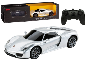 Mamido Sportovní autíčko Porsche 918 Spyder na dálkové ovládání RC 1:24 stříbrné