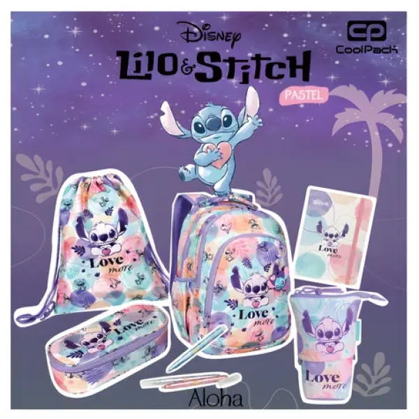COOLPACK Dětský batoh Toby Stitch Pastel / 10 l / hrudní pás s píšťalkou / reflexní prvky (F023885)